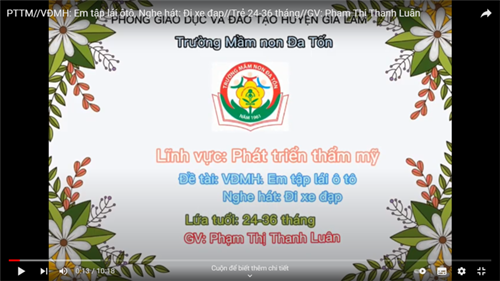 VĐMH: Em tâp lái ô tô_GV Phạm Thị Thanh Luân